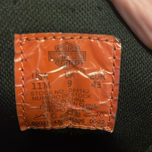 Authentic Harley Davidson boots W size11, great condition, black silver hardware - Picture 15 of 15